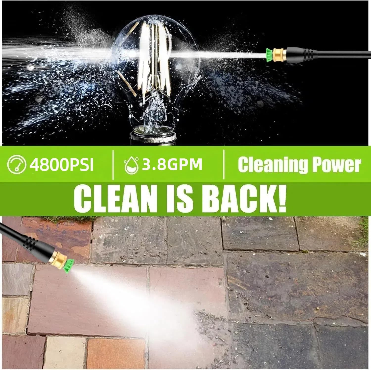 4800PSI Electric Pressure Wash - Electric Reel のレビューと価格