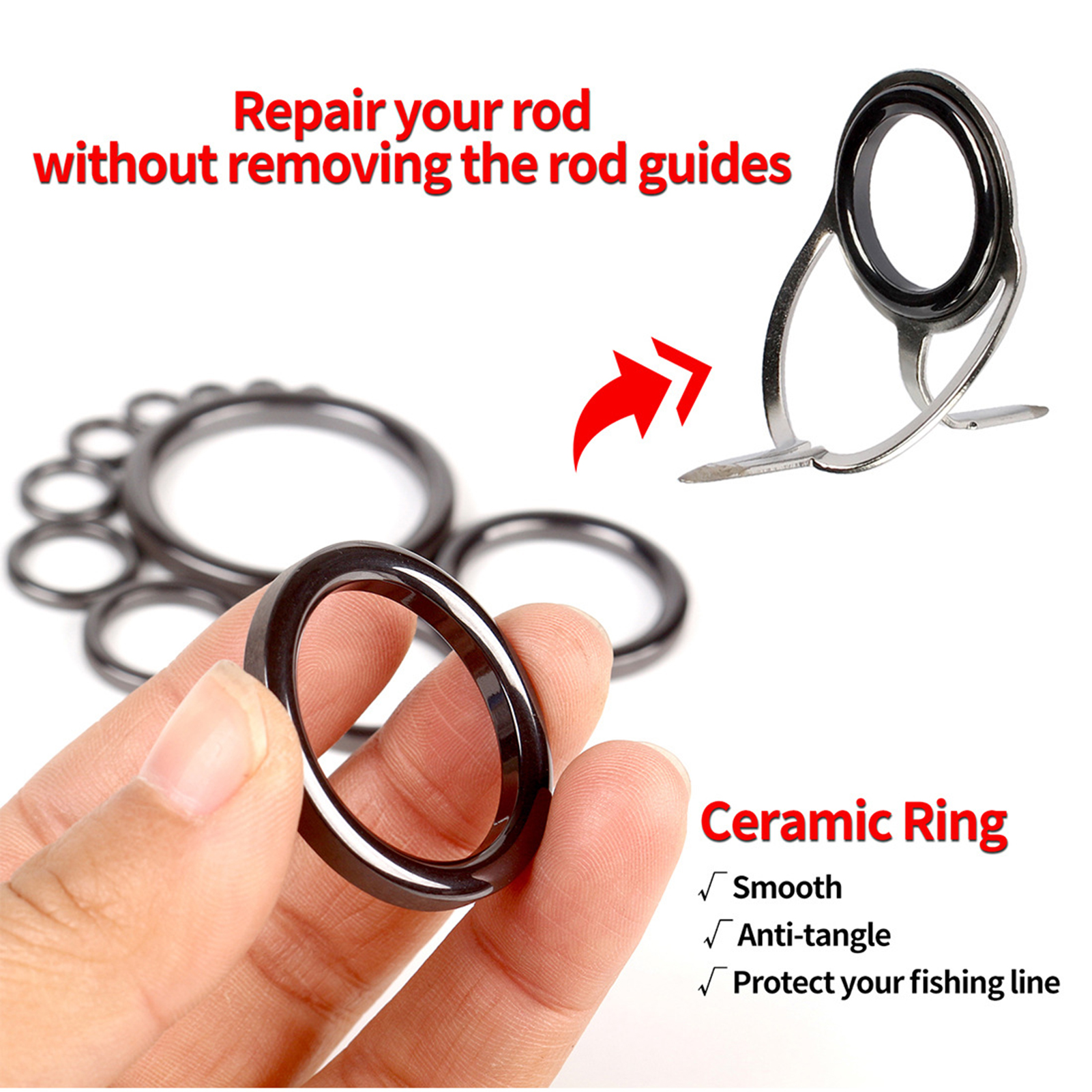 Fishing Rod Guide Repair Kit C - Reel Repair Kit のレビューと価格