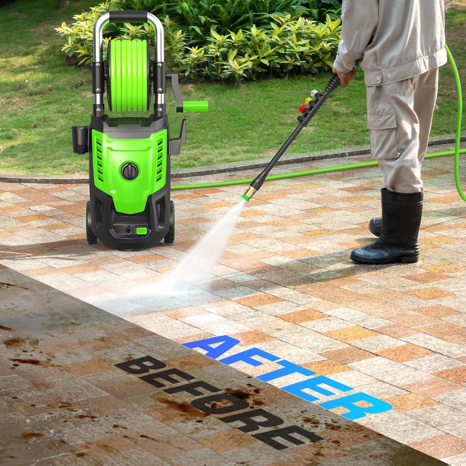 4800PSI Electric Pressure Wash - Electric Reel のレビューと価格