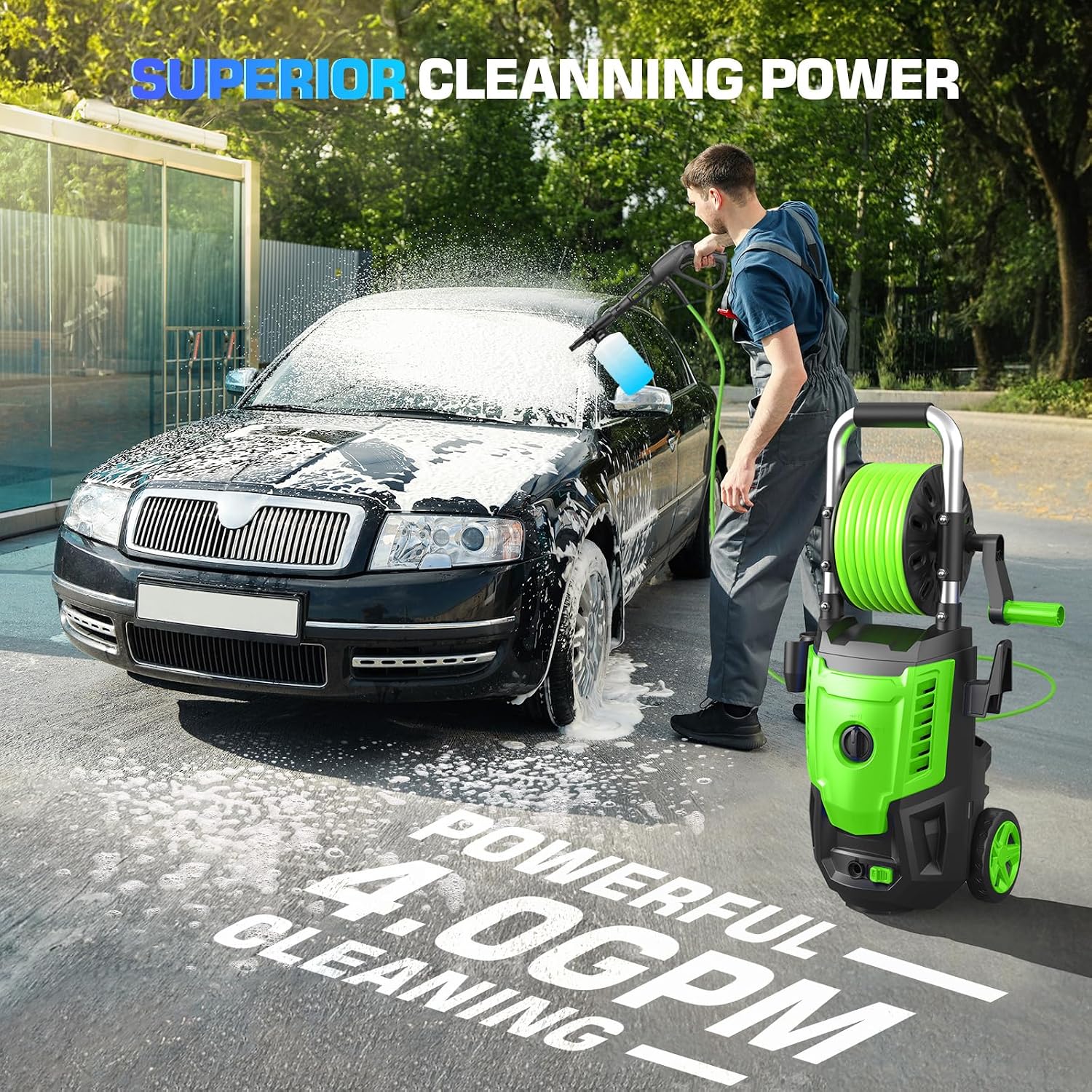 4800PSI Electric Pressure Wash - Electric Reel のレビューと価格