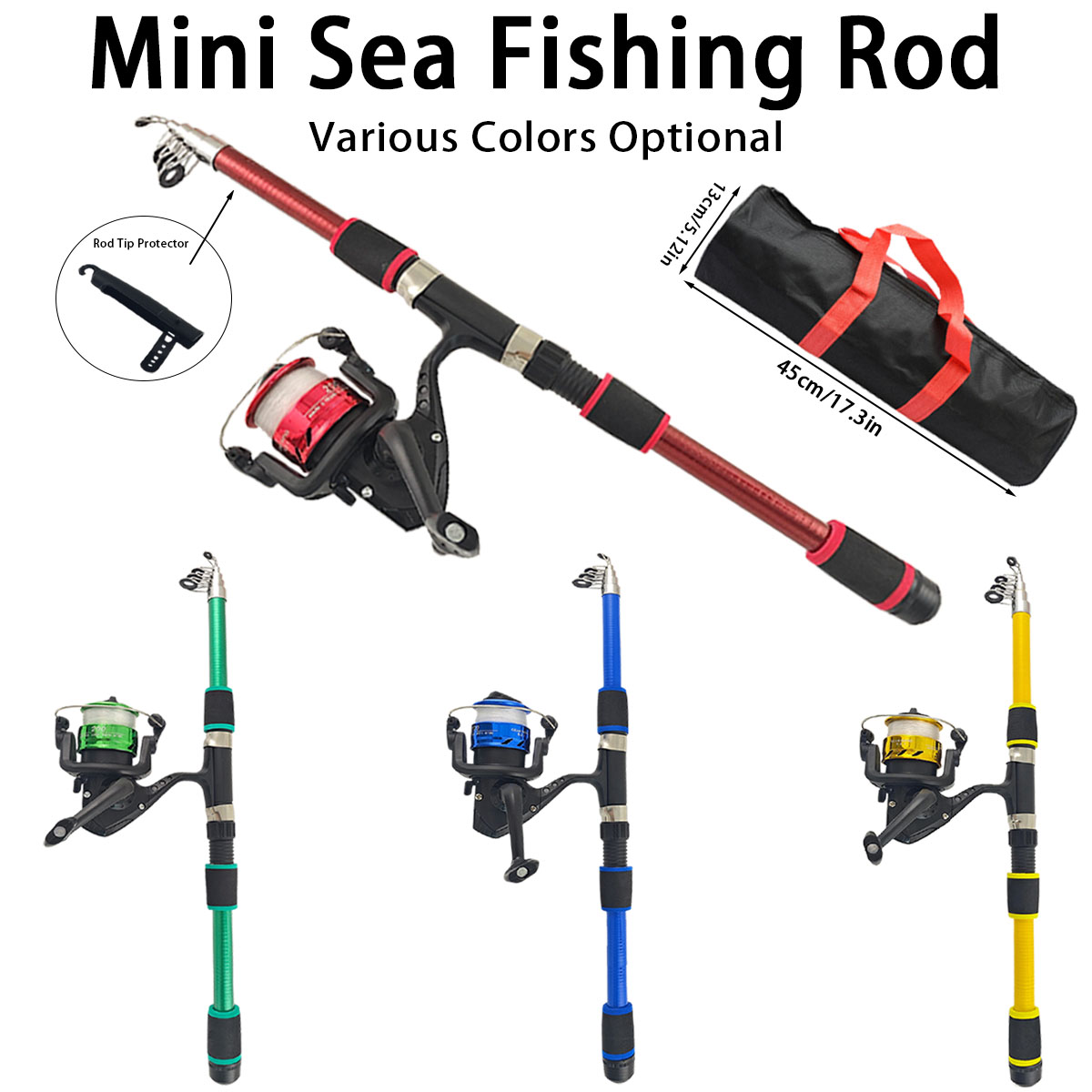 Mini Telescopic Sea Fishing Ro - Reel Bag のレビューと価格