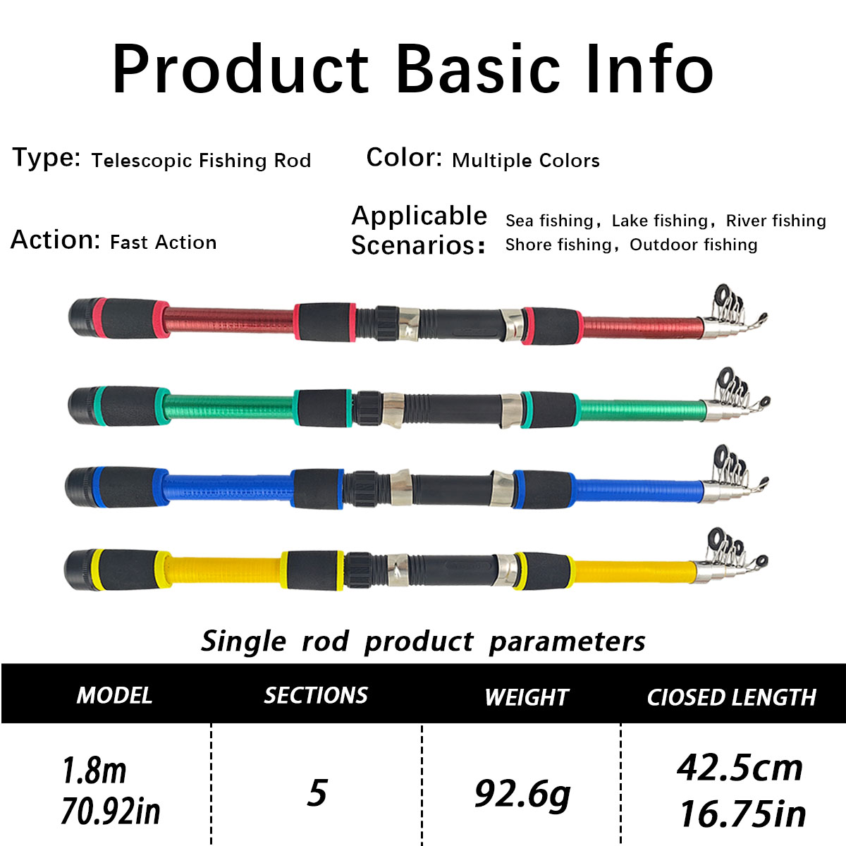 Mini Telescopic Sea Fishing Ro - Reel Bag のレビューと価格