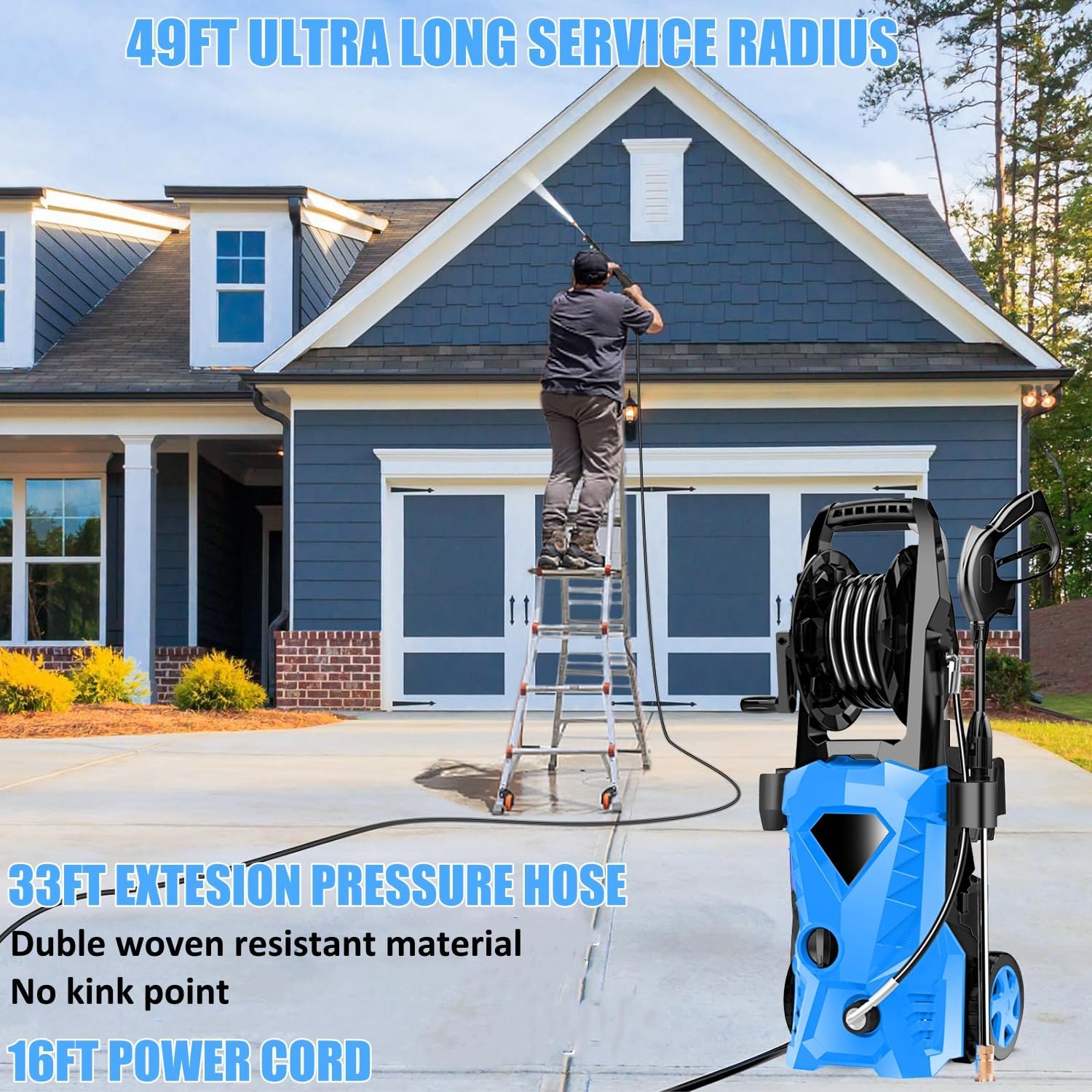 5000PSI Electric Pressure Wash - Electric Reel のレビューと価格