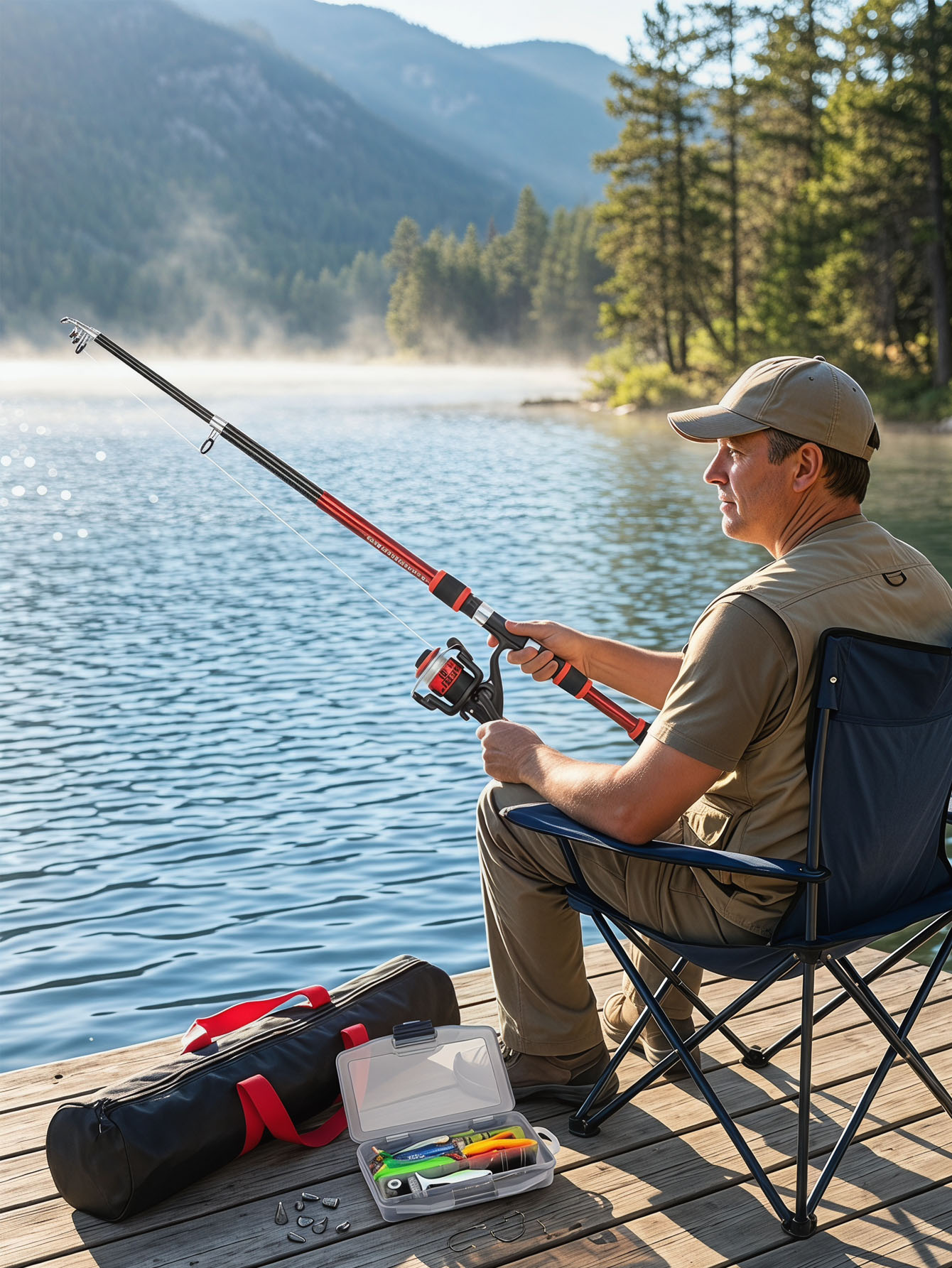 Fishing Rod Reel Combos Collap - Reel Bag のレビューと価格