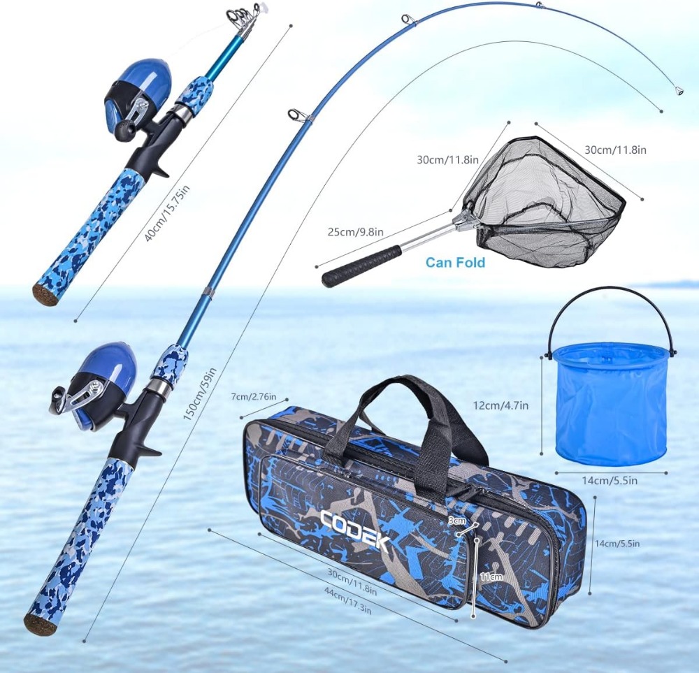 Kids Fishing Pole Set with Ful - Spincast Reel のレビューと価格