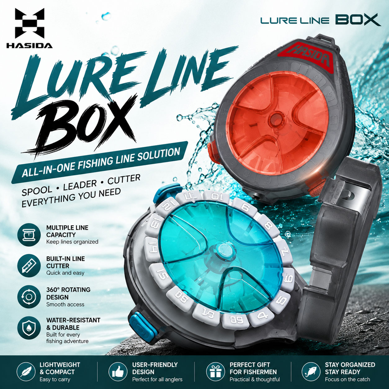 HASIDA Sub Line Box Fishing Ta - Spinning Reel のレビューと価格