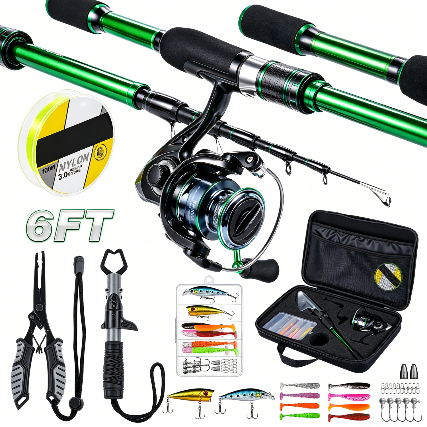 Graphite Telescopic Fishing Ro - Reel Bag のレビューと価格